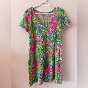 lilly pulitzer jessica short sleeve dress L